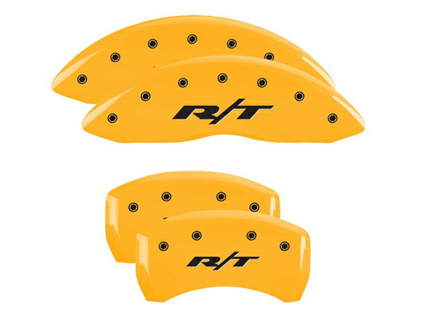 【MGP 正規品】 11-21y ダッジ チャージャー チャレンジャー 専用設計 ブレーキ キャリパーカバー イエロー RT1(トラック)ロゴ 12181SRT1YL