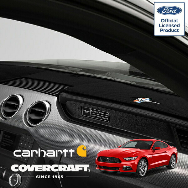 【COVERCRAFT 正規品】 専用設計 ダッシュマット リミテッドエディション ブラック ポニーロゴ入 フォード FORD 15-22y マスタング 衝突システム無車 カバークラフト｜カリフォルニアカスタム店