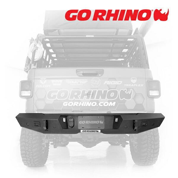GO RHINO Trailline トレイルライン フル幅 フルワイド リアバンパー テクスチャーブラック 273120T ジープ JT グラディエーター ゴーライノ｜カリフォルニアカスタム店