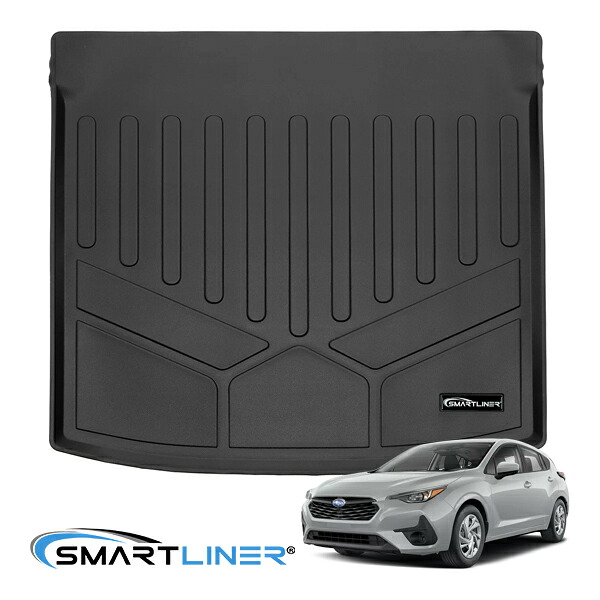 SMARTLINER 正規品 専用設計 オールウェザー リアカーゴプロテクター カーゴマット ラゲッジマット カーゴライナー トランクマット SMARTLINERロゴプレート付 スバル インプレッサ GU系 スマートライナー|カリフォルニアカスタム店