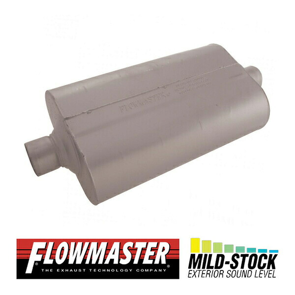 FLOW MASTER / フローマスター スーパー 50 マフラー #52555 Center in 2.50"/Dual out 2.25" - Mild Sound GMC C1500/K1500|カリフォルニアカスタム店