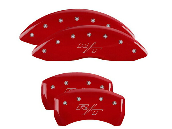 【MGP 正規品】 11-21y ダッジ チャージャー チャレンジャー 専用設計 ブレーキ キャリパーカバー レッド RT(ビンテージ)ロゴ 12181SRTRRD