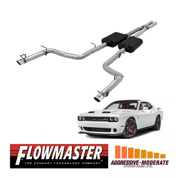 【FLOWMASTER 正規品】アメリカンサンダーキャタバックエキゾーストシステム 15-16y チャレンジャー R/T 5.7L 15-23y 300 5.7L 817658