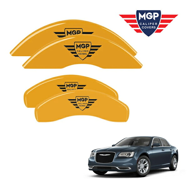 【MGP 正規品】 11-20y クライスラー 300 300C 専用設計 ブレーキ キャリパーカバー イエロー MGPロゴ アルミ製 32020SMGPYL 1台分 セット｜カリフォルニアカスタム店