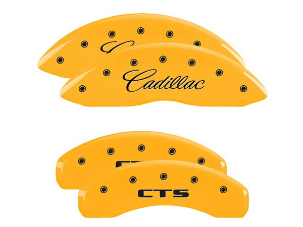 【MGP 正規品】 09-19y キャデラック CTS A1LL 専用設計 ブレーキ キャリパーカバー イエロー CADILLAC CTSロゴ 35013SCTSYL 1台分 セット 45,370円