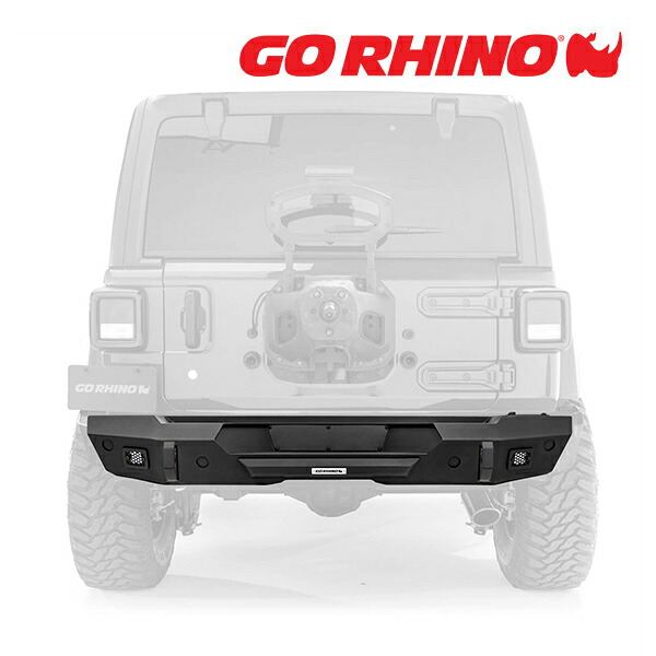 【お買い物マラソン★エントリーでP10倍！】GO RHINO Trailline トレイルライン Stubby スタビー リアバンパー テクスチャーブラック 272110T ジープ JL ラングラー 2ドア/4ドア ゴーライノ