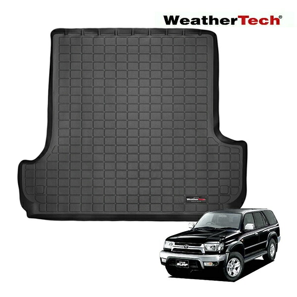 【WeatherTech 正規品】トヨタ ハイラックスサーフ 185系 平成7年12月-平成14年11月 オールウェザー リアカーゴプロテクター カーゴマット ラゲッジマット カーゴライナー トランクマット ブラック 40175 リア 後部座席 ウェザーテック