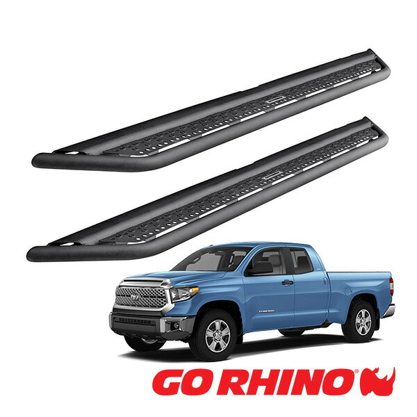 【お買い物マラソン★エントリーでP10倍！】【GO RHINO 正規品】ドミネイター エクストリーム Dominator Xtreme D6シリーズ サイドステップ ロックスライダー テクスチャーブラック D64415T 07-21y トヨタ タンドラ ダブルキャブ ゴーライノ