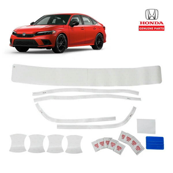 【お買い物マラソン★エントリーでP10倍！】USホンダ純正 HONDA シビック ハッチバック FL系 FL1 FL4 FL5 令和3年9月-現行 プロテクションフィルム 1台分 9枚セット リアバンパー ドアエッジ ドアハンドル 保護フィルム