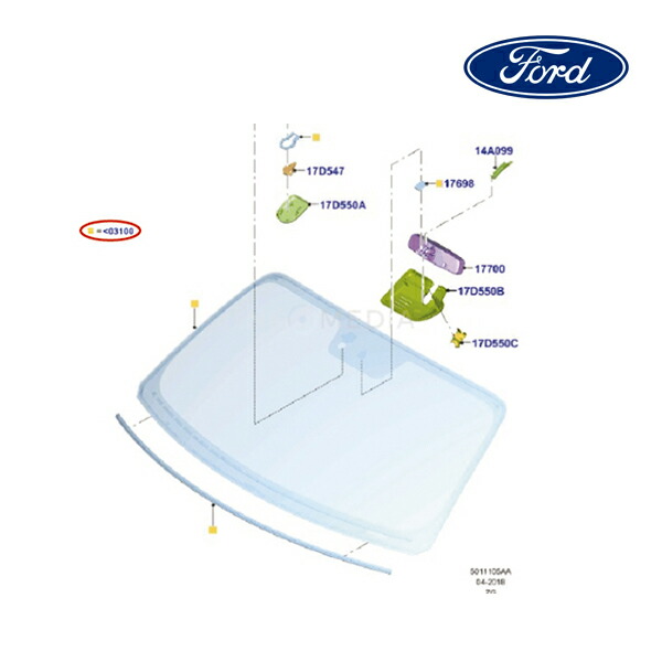 【お買い物マラソン★エントリーでP10倍！】【FORD/フォード純正品】 フロント ガラス ウィンドシールド 15y- マスタング FR3Z6303100J