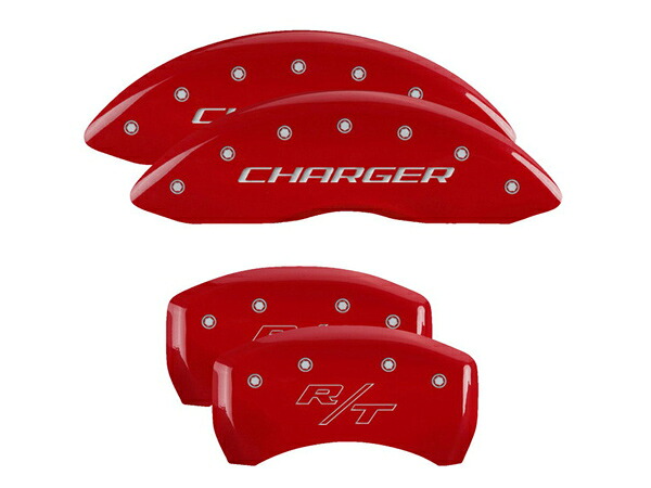 【MGP 正規品】 11-21y ダッジ チャージャー SXT GT R/T 専用設計 ブレーキ キャリパーカバー レッド チャージャー RTロゴ 12162SCHRRD