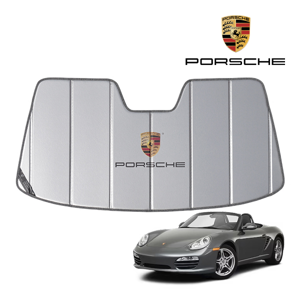 楽天市場】USポルシェ純正 専用設計 PORSCHE ロゴ入 サンシェード 吸盤