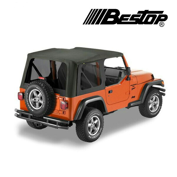 【お買い物マラソン★エントリーでP10倍！】【BESTOP 正規品】BESTOP Sailcloth ソフトトップ(交換用) ブラック 7914135 03-06y TJラングラー 後期
