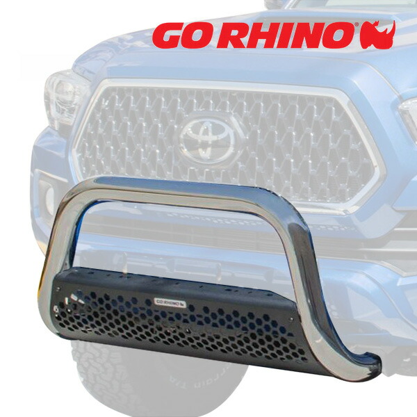 GO RHINO RC2 ブルバー フロントバンパーガード ポリッシュ&テクスチャーブラック 55254PS 16-23y トヨタ タコマ TACOMA ゴーライノ 38,870円