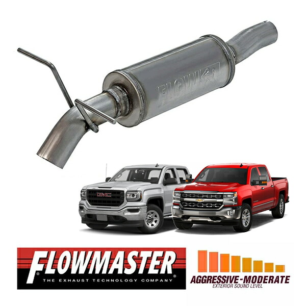 【FLOWMASTER 正規品】フローFXエクストリームキャタバックエキゾーストシステム 14-19y シルバラード シエラ 1500 4.3L/5.3L 717976