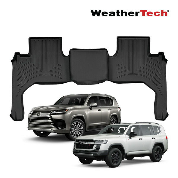 【WeatherTech 正規品】フロアライナー フロアマット ラバーマット ブラック 4417132 リア 後部座席 セカンドシート トヨタ ランドクルーザー 300系 レクサス LX600 300系 左右ハンドル共通 5人乗り 7人乗り共通 ウェザーテック 11,319円