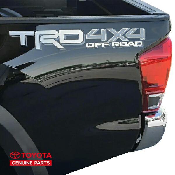 【お買い物マラソン★エントリーでP10倍！】USトヨタ純正 TRD 4x4 OFFROAD トラックベッドデカール サイド 1枚 サイズ 横幅約55cm 縦約8cm Toyota Racing Development トヨタ 16-23y タコマ | 17-21y タンドラ 他汎用 14,058円