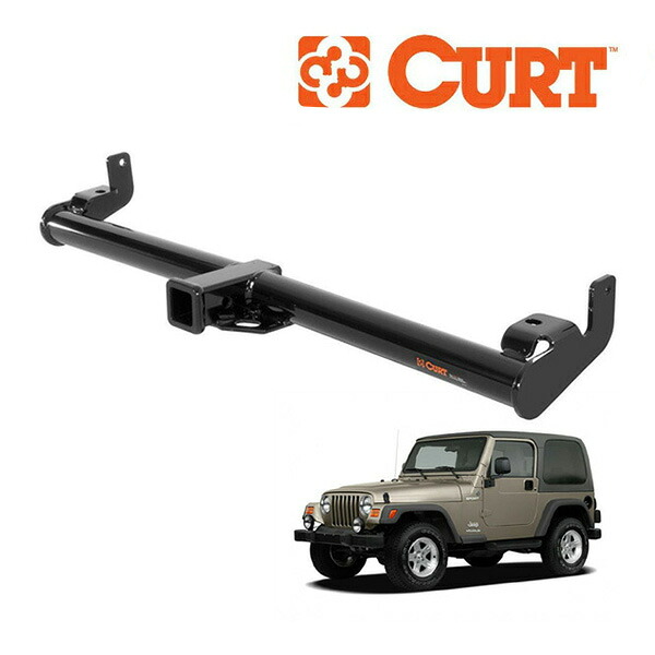 【CURT 正規品】96-07y JEEP ジープ TJラングラー クラス3 ヒッチメンバー ラウンドバー 2インチ角 13430|カリフォルニアカスタム店