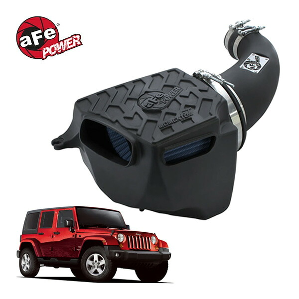 【aFe Power 正規品】ジープ JK ラングラー 3.8L Momentum GT コールドエアインテーク エアフィルター Pro5R 湿式 オイル式 54-76203 エアーフィルター エアクリーナー エーフパワー|カリフォルニアカスタム店