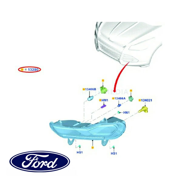 【お買い物マラソン★エントリーでP10倍！】フォード純正 13-16y FORD クーガ パーキングランプ 右側 RH 助手席側 1849466