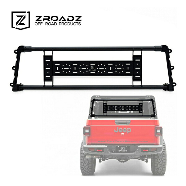 【ZROADZ 正規品】ジローズ アクセスオーバーランドラック 2リフティングサイドゲート用 リアゲート ジープ JT グラディエーター Z834001|カリフォルニアカスタム店