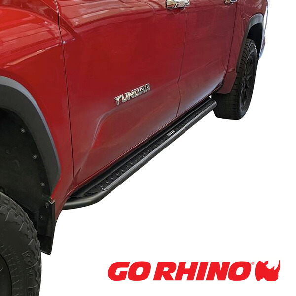 【GO RHINO 正規品】ドミネイター エクストリーム Dominator Xtreme DSSシリーズ サイドステップ ロックスライダー テクスチャーブラック DSS4436T 22y- トヨタ タンドラ ダブルキャブ ゴーライノ|カリフォルニアカスタム店