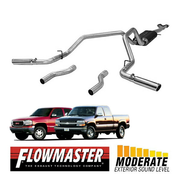 【FLOWMASTER 正規品】アメリカンサンダーキャタバックエキゾーストシステム 96-99y シルバラード シエラ 1500 5.7L 817470 フローマスター|カリフォルニアカスタム店