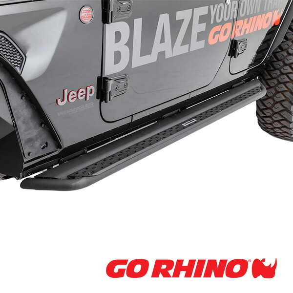 【お買い物マラソン★エントリーでP10倍！】【GO RHINO 正規品】ドミネイター エクストリーム Dominator Xtreme DSSシリーズ サイドステップ ロックスライダー テクスチャーブラック DSS4435T 22y- トヨタ タンドラ クルーマックス ゴーライノ