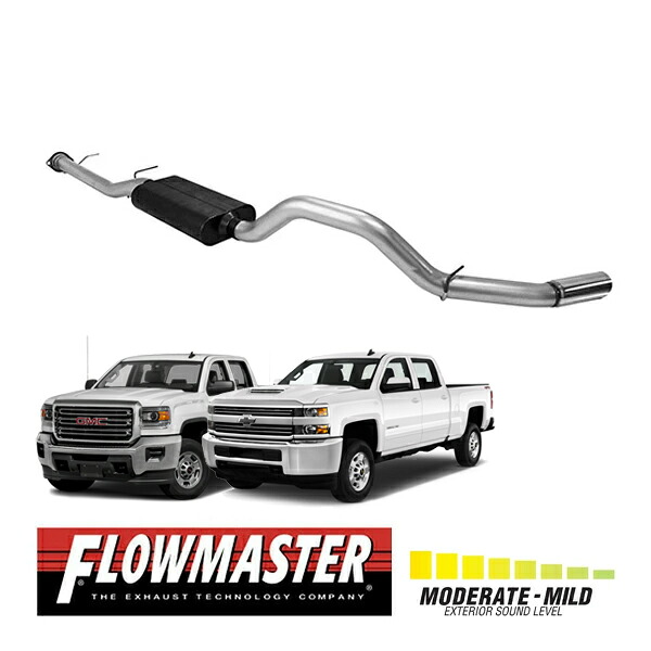 【FLOWMASTER 正規品】フォースIIキャタバックエキゾーストシステム 11-19y シルバラード シエラ 2500/3500HD 6.0L 817451 フローマスター