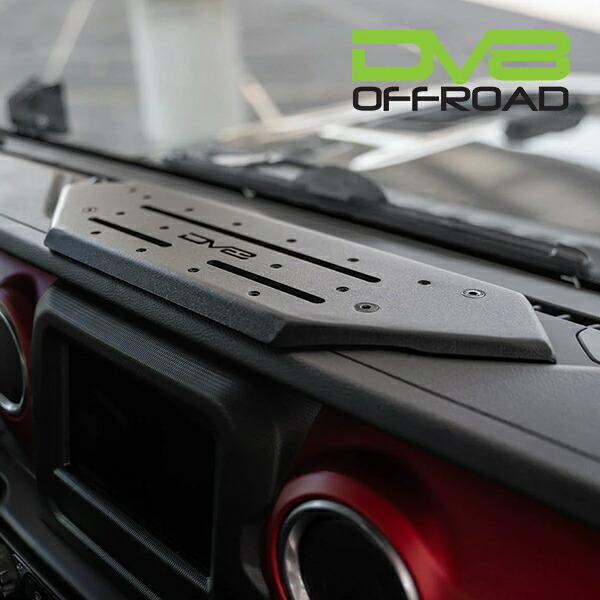 DV8 OFFROAD 正規品 ダッシュマウント V2 DMJL-02 DV8ロゴ入 ブラックパウダーコート仕上げ スロット×3本 スチール製 電話ホルダー 携帯電話マウント ジープ JK ラングラー JL ラングラー | JT グラディエーター|カリフォルニアカスタム店