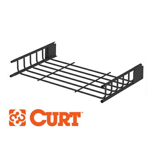 CURT製カートルーフラック(ルーフマウントカーゴラック/ルーフバスケット)18115+ラックエクステンション延長用18117