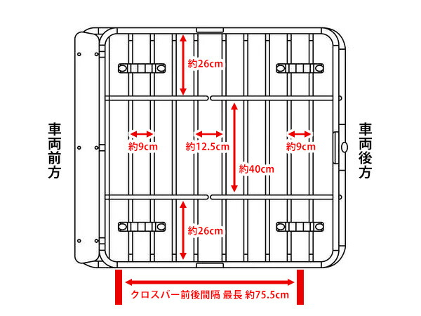 CURT製カートルーフラック(ルーフマウントカーゴラック/ルーフバスケット)18115+ラックエクステンション延長用18117