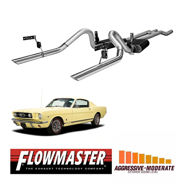 【FLOWMASTER 正規品】アメリカンサンダークロスメンバーバックエキゾーストシステム 64-66y マスタング V8 17273 フローマスター｜カリフォルニアカスタム店