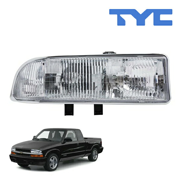 【TYC 正規品】98-04y シボレー S10ピックアップ ヘッドランプ ヘッドライト ハロゲン 純正タイプ 右側 RH 助手席側 バルブ付｜カリフォルニアカスタム店