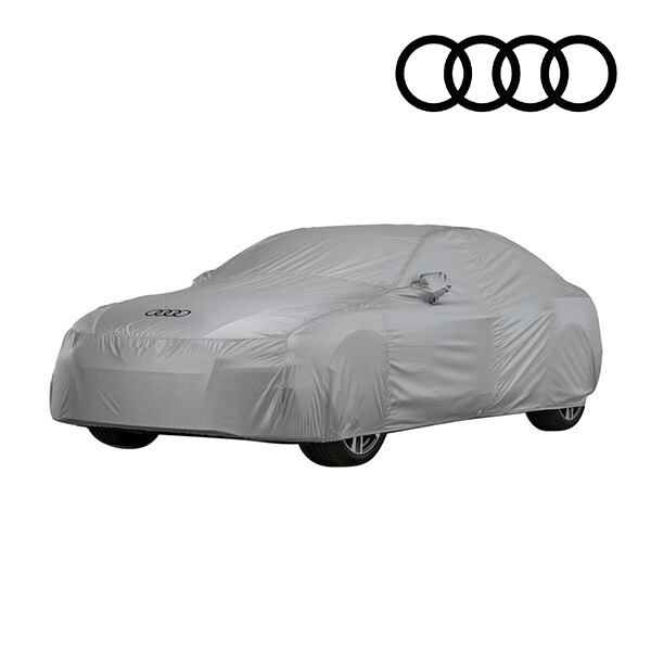 AUDI純正 専用設計 ボディーカバー カーカバー 4リングロゴ入り グレー 専用バッグ付 AUDI アウディ 11-18y A8/S8 4H(D4)系 屋外用 アウトドア
