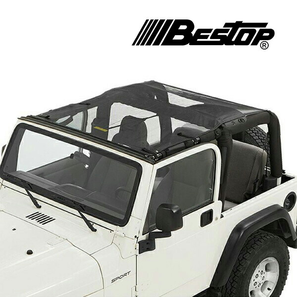 【BESTOP 正規品】BESTOP Safari Style サンビキニトップ (Mesh) 5240411 97-06y TJラングラー