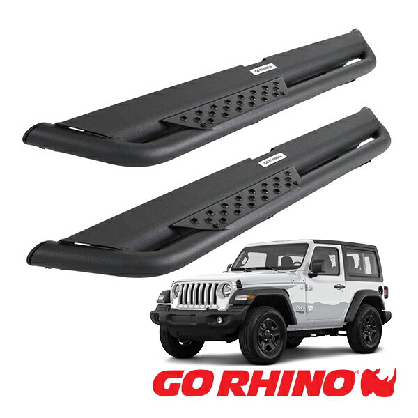 【GO RHINO 正規品】ドミネイター エクストリーム DT サイドステップ ロックスライダー テクスチャーブラック DT4927T ジープ JL ラングラー 2ドア ゴーライノ｜カリフォルニアカスタム店 45,370円
