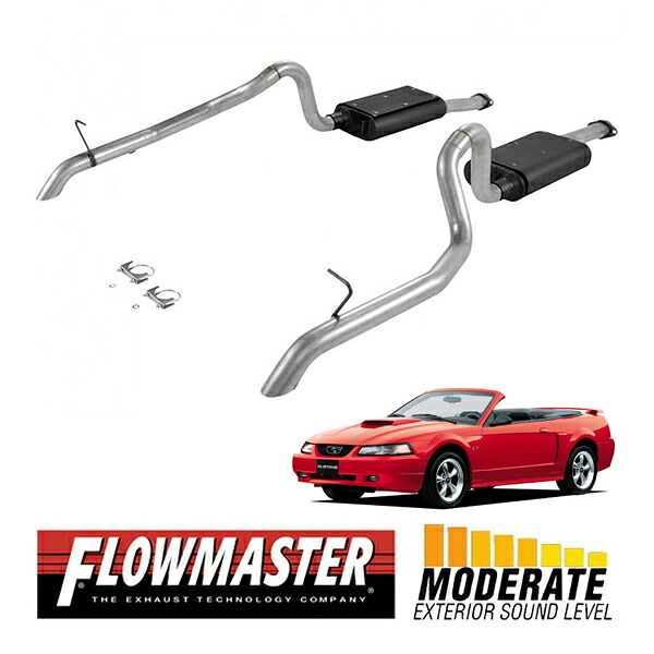 【お買い物マラソン★エントリーでP10倍！】【FLOWMASTER 正規品】フォースIIキャタバックエキゾーストシステム 87-93y マスタング GT 5.0L 17106 フローマスター