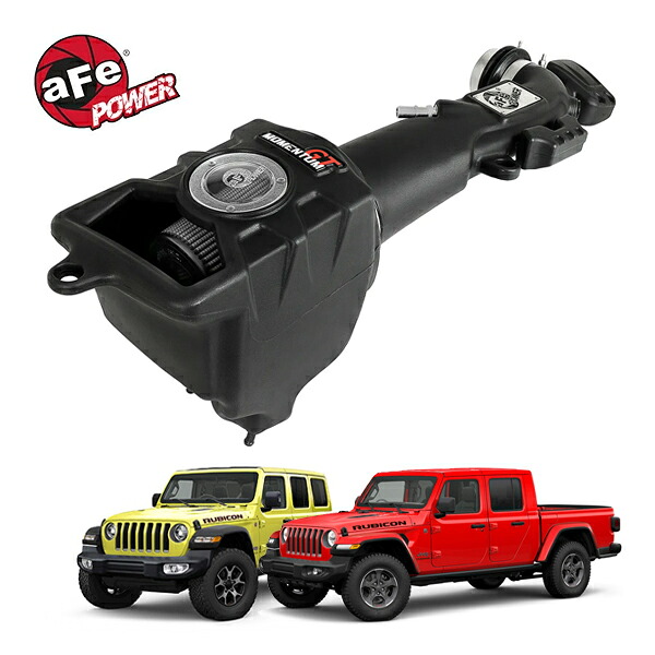 【aFe Power 正規品】ジープ 18y- JL ラングラー 20y- JT グラディエーター V6 3.6L Momentum GT コールドエアインテーク エアフィルター Pro DRY S フィルター(乾式) 51-76217 エアーフィルター エアクリーナー｜カリフォルニアカスタム店