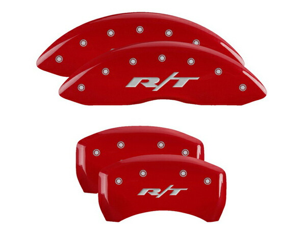 【MGP 正規品】 ダッジ チャージャー マグナム 専用設計 ブレーキ キャリパーカバー レッド RT1(トラック)ロゴ アルミ製 12001SRT1RD
