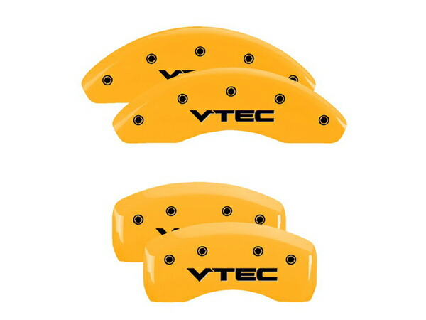 【MGP 正規品】 ホンダ シビック FC FK系 専用設計 ブレーキ キャリパーカバー イエロー VTECロゴ アルミ製 20218SVTCYL 1台分