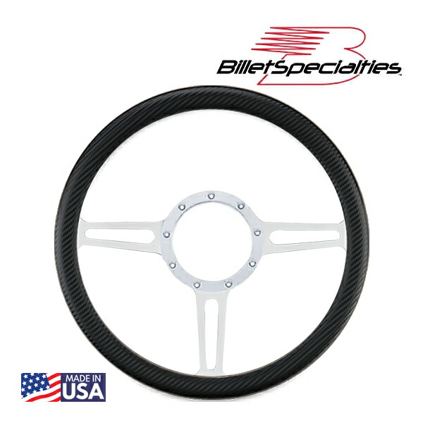 ビレットステアリング　ハーフレザー 楽天市場】【Billet Specialties 正規品】14インチ ステアリング