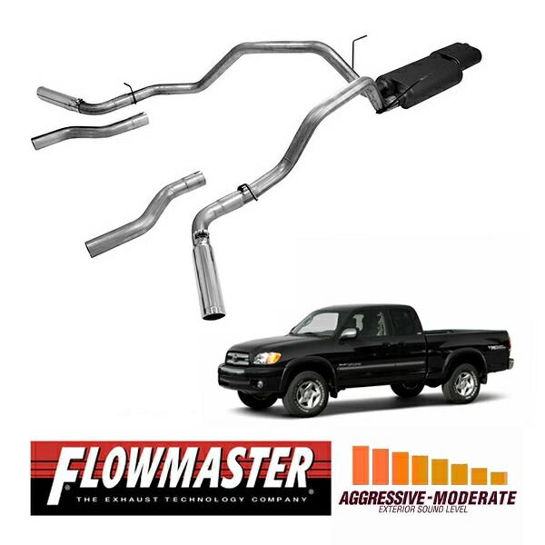 【FLOWMASTER 正規品】アメリカンサンダーキャタバックエキゾーストシステム 00-06y タンドラ 4.7L 817425 フローマスター