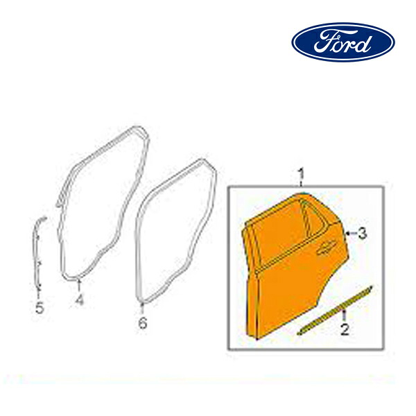 【FORD/フォード純正品】 リアドア 右側 11-15y,16y- エクスプローラー FB5Z7824630A
