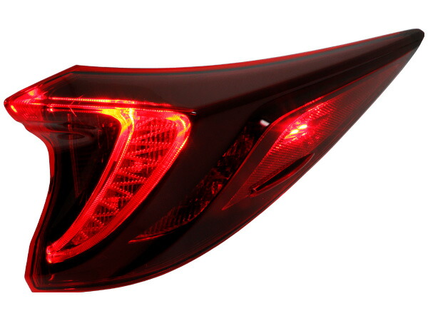 高い素材 USトヨタ純正 17y- プリウス PHV ZVW52 テールランプ アウター 左右セット テールライト サイドポジション マーカー 車用品 OH チェーンストラップ CSP-10C クリア