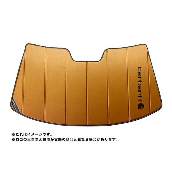 【CoverCraft 正規品】 専用設計 サンシェード ブロンズ 吸盤不要 折りたたみ式 05-08y シボレー C6 コルベット クーペ Carhartt カーハートコラボ仕様 カバークラフト ［真夏もへたらない3層構造で断熱効果抜群］