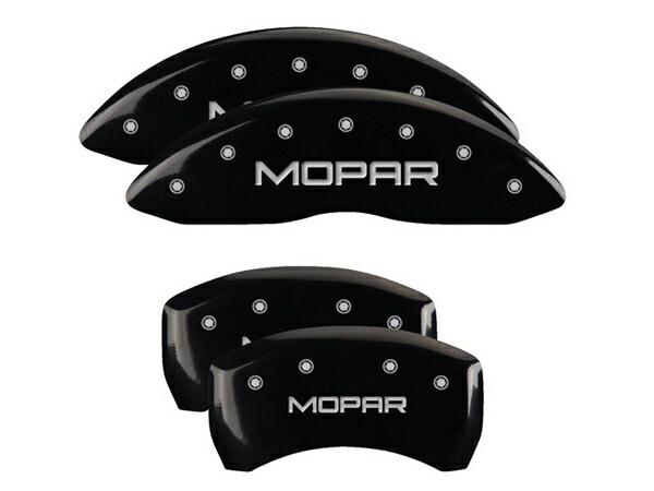 【MGP 正規品】 05-10y クライスラー 300 300C 専用設計 ブレーキ キャリパーカバー ブラック MOPARロゴ アルミ製 32004SMOPBK 1台分 セット