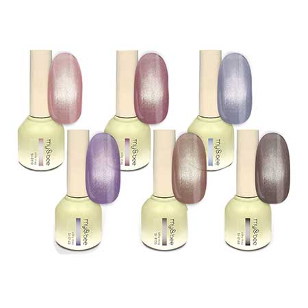 マイビー　マグネットジェル　6本セット マイビー my&bee つやフラッシュマグ 6色セット TF-001G〜006G