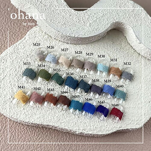 ohana オハナ ペインタージェルセット M25-M48【セット ジェル 24色 ペインタージェル ソフトジェルタイプ ネイル ソフトジェル パレット付き】
