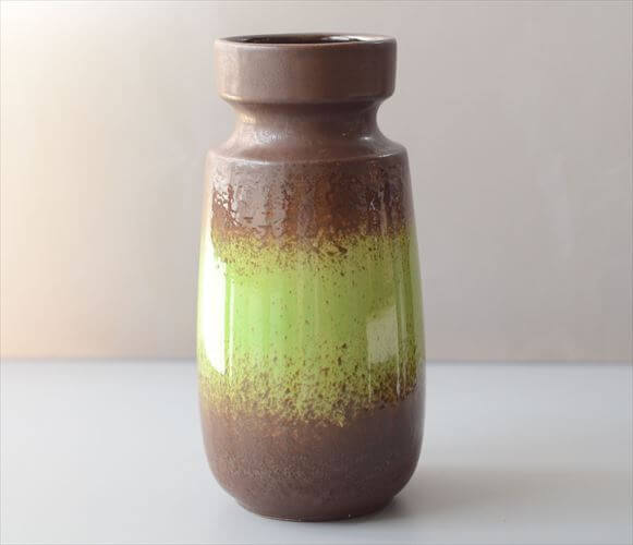 【貨物輸送無料】ＦＲＧ製 ヴィンテージ Scheurich Fat Lava Vase 花立て 花器 ファットラバー ミッドセンチュリー期 御花軍事基地 アンティーク_260529